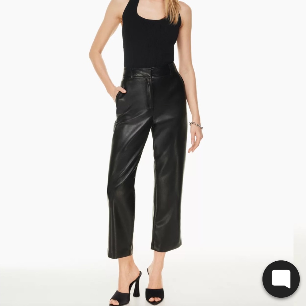 Babaton Command Cropped pant faux leather